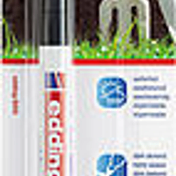 Edding 8055 Rotulador Permanente para Exteriores - Punta Redonda 1-2mm - Tinta Resistente al Desgaste, Roce y Luz - Color Negro 1