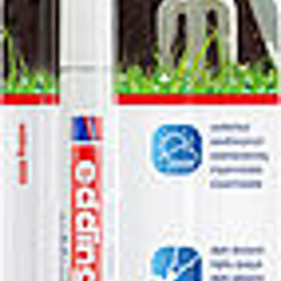 Edding 8055 Rotulador Permanente para Exteriores - Punta Redonda 1-2mm - Tinta Resistente al Desgaste, Roce y Luz - Color Blanco 1