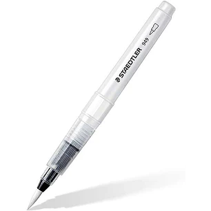 Staedtler Design Journey 949 Pincel de Agua - Llenado con Agua para Mezclar - Punto de Nylon - Valvula para Controlar Flujo de Agua