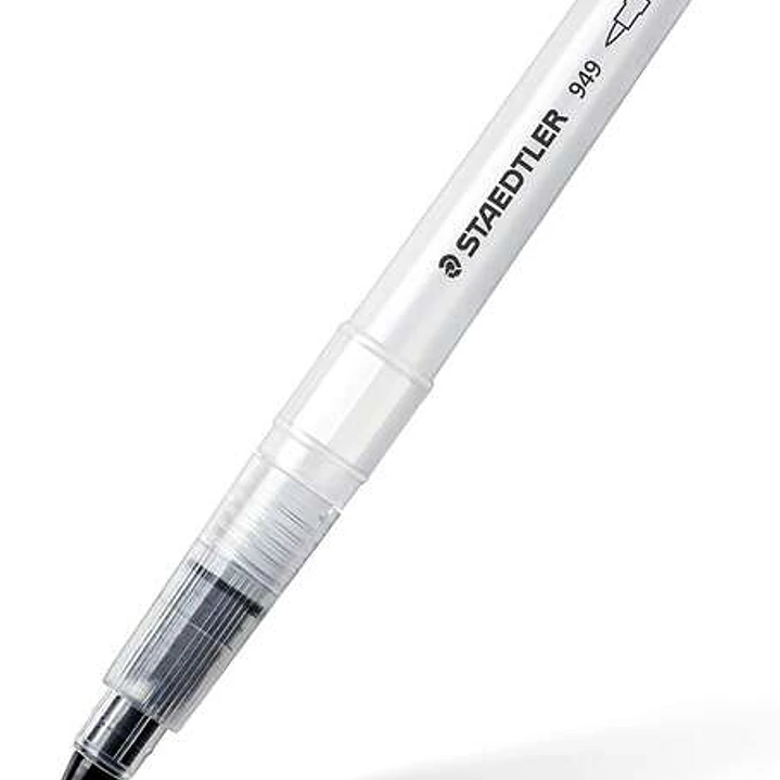 Staedtler Design Journey 949 Pincel de Agua - Llenado con Agua para Mezclar - Punto de Nylon - Valvula para Controlar Flujo de Agua 1