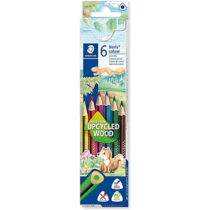 Staedtler Noris Colour 187 Pack de 6 Lapices Triangulares de Colores - Resistencia a la Rotura - Colores Surtidos