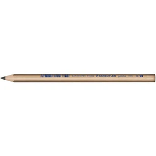 Staedtler Noris Natural 119 Jumbo Lapiz de Grafito Triangular 2B 4mm - Madera Certificada FSC - Cuerpo de Color Madera Natural