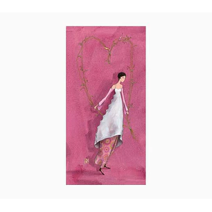 Pictura Aquarupella Gaëlle Boissonnard Tarjeta Doble 10.5x21cm - Acabado en Barniz de Relieve UV Grueso - Laminado Mate de Tacto Suave - Papel con Cer