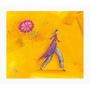 Pictura Aquarupella Gaëlle Boissonnard Tarjeta Doble 14x16cm - Acabado en Barniz de Relieve UV Grueso - Laminado Mate de Tacto Suave - Papel con Certi
