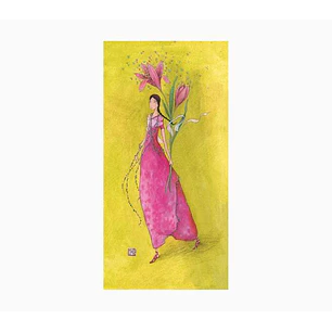Pictura Gaëlle Boissonnard Tarjeta Doble - Acabado en Barniz de Relieve UV Grueso - Laminado Mate de Tacto Suave - 10.5x21cm - Papel con Certificacion