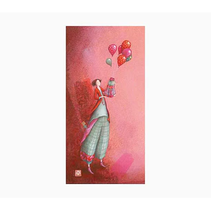 Pictura Gaëlle Boissonnard Tarjeta Doble - Acabado en Barniz de Relieve UV Grueso - Laminado Mate de Tacto Suave - 10.5x21cm - Papel con Certificacion