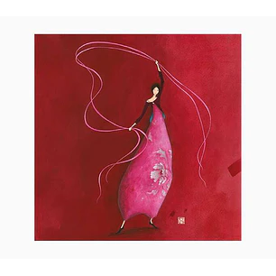 Pictura Gaëlle Boissonnard Tarjeta Doble - Acabado en Barniz de Relieve UV Grueso - Laminado Mate de Tacto Suave - 16x16cm - Papel con Certificacion F