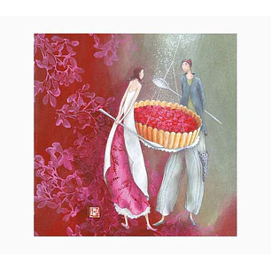 Pictura Gaëlle Boissonnard Tarjeta Doble - Acabado en Barniz de Relieve UV Grueso - Laminado Mate de Tacto Suave - 16x16cm - Papel con Certificacion F