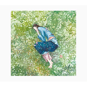 Pictura Gaëlle Boissonnard Tarjeta Doble - Acabado en Barniz de Relieve UV Grueso - Laminado Mate de Tacto Suave - 16x16cm - Papel con Certificacion F