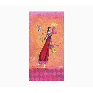 Pictura Gaëlle Boissonnard Tarjeta Doble - Acabado en Barniz de Relieve UV Grueso - Laminado Mate de Tacto Suave - 10.5x21cm - Papel con Certificacion
