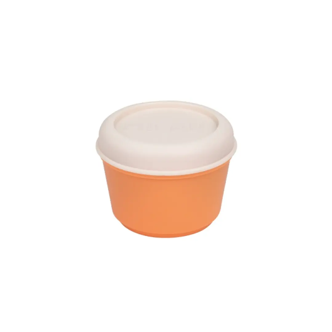 Milan The Fun Fiambrera Hermetica Redonda de 0.25L - Libre de BPA - Tapa de Rosca - Apto para Microondas, Lavavajillas y Congelador - 10x7cm - Color N 1