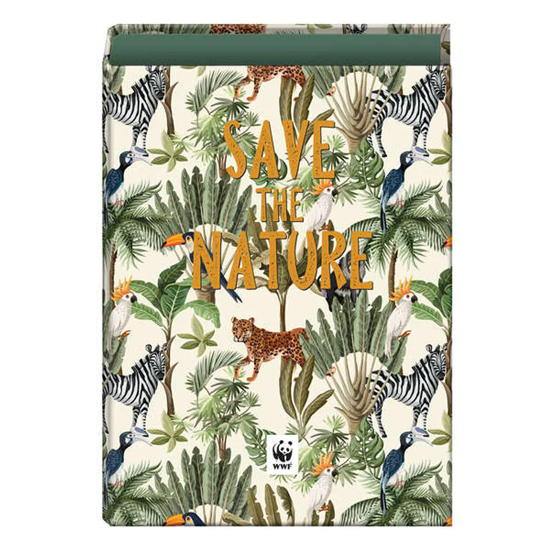 Dohe WWF Save the Nature Carpeta de 4 Anillas Formato Folio - Cubierta de Carton Forrado - Anillas Niqueladas de 40mm 1