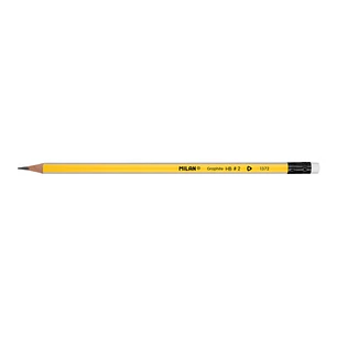 Milan Goma de Borrar Lapices de Grafito HB - Color Amarillo