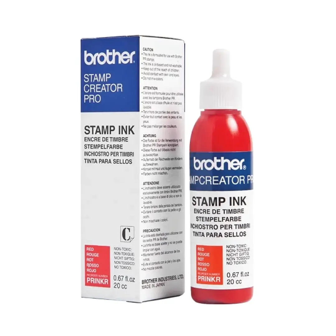 Brother Bote de Tinta Rojo para Maquina de Sellos SC2000 20cc 1