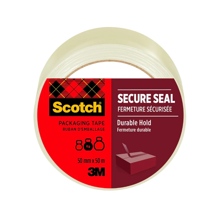 Scotch Precinto de Embalaje - Sellado Seguro - 50mm x 50m - Color Transparente 1
