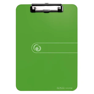 Herlitz Carpeta Sujetapapeles - Formato A4 - Pinza Metalica - Capacidad hasta 80 Hojas - Color Verde