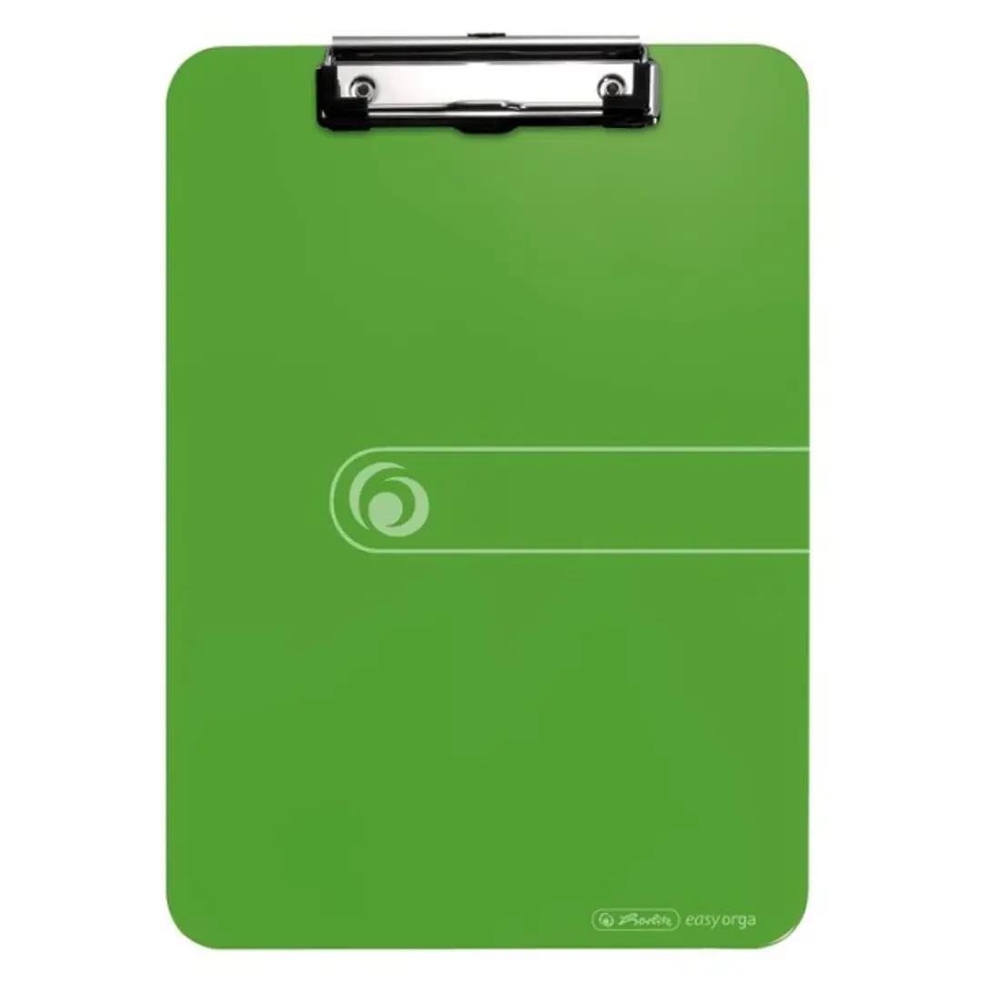 Herlitz Carpeta Sujetapapeles - Formato A4 - Pinza Metalica - Capacidad hasta 80 Hojas - Color Verde 1