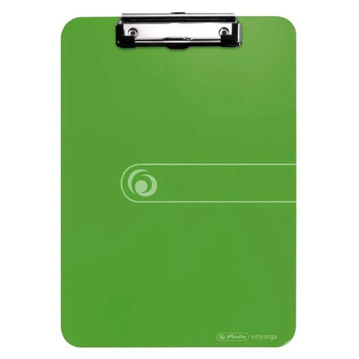 Herlitz Carpeta Sujetapapeles - Formato A4 - Pinza Metalica - Capacidad hasta 80 Hojas - Color Verde 1