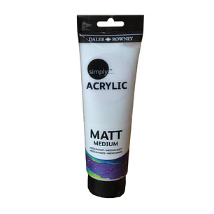 Daler Rowney Simply Medium para Acabado Mate - Tubo de Plastico - 250ml