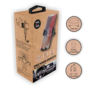 TechOneTech Soporte de Coche para Smartphones hasta 6.5
