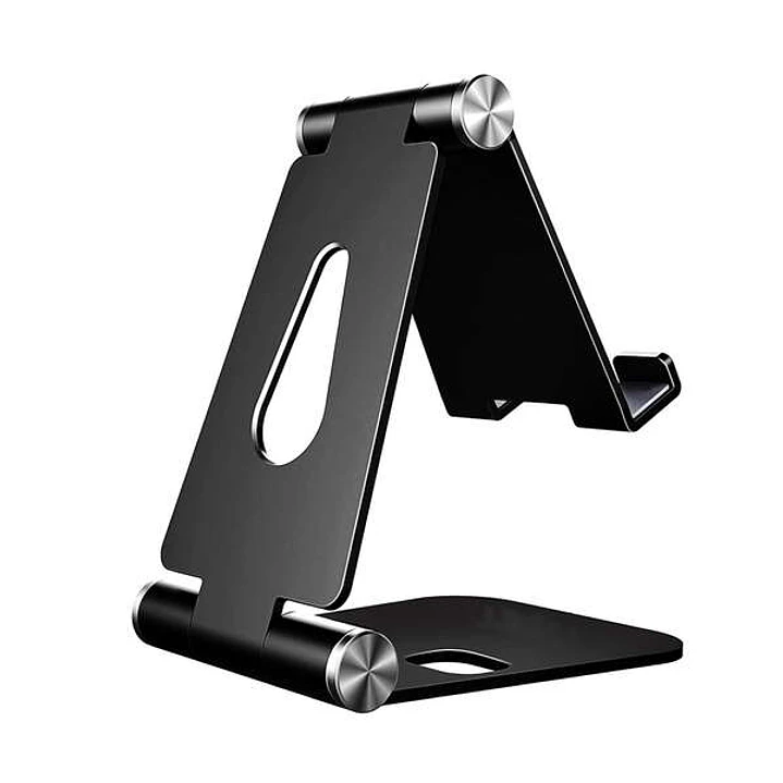 Aisens Soporte de Sobremesa Tamaño M Ajustable (2 Pivotes) para Movil / Tablet - Color Negro 1