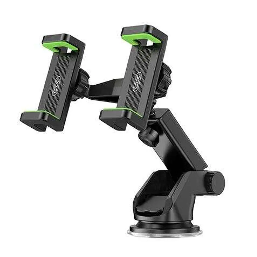 XO Soporte Universal para Telefonos - Apertura Mandril de 60-90mm - Ventosa de Agarre Fuerte - Dimensiones de 190x170x75mm - Peso de 180gr - Compatibl 1