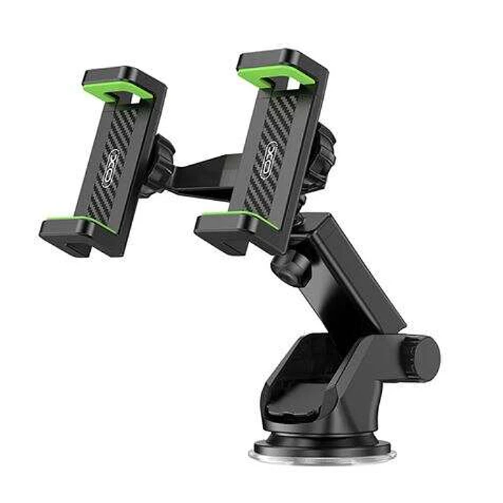 XO Soporte Universal para Telefonos - Apertura Mandril de 60-90mm - Ventosa de Agarre Fuerte - Dimensiones de 190x170x75mm - Peso de 180gr - Compatibl 1