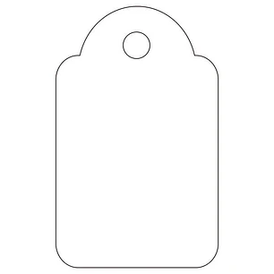Apli Etiquetas Colgantes Blancas 18 x 29mm 200 U.
