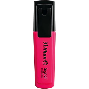 Pelikan Subrayador Textmarker Signal - Punta Biselada de 2.0mm - Tinta de Secado Rapido - Ideal para Resaltar Texto - Color Rosa Fluorescente