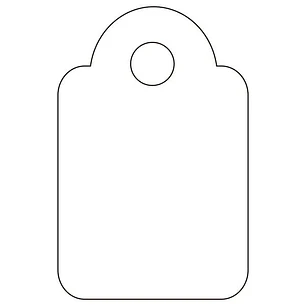 Apli Etiquetas Colgantes Blancas 13 x 20mm 200 U.