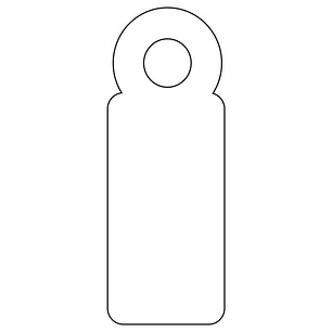 Apli Etiquetas Colgantes Blancas 7 x 19mm 200 U.