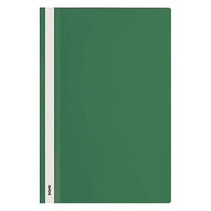 Dohe Dosier con Fastener de Polipropileno - Tamaño Folio - Cubierta Transparente y Trasera Opaca - Ideal para Organizar Documentos