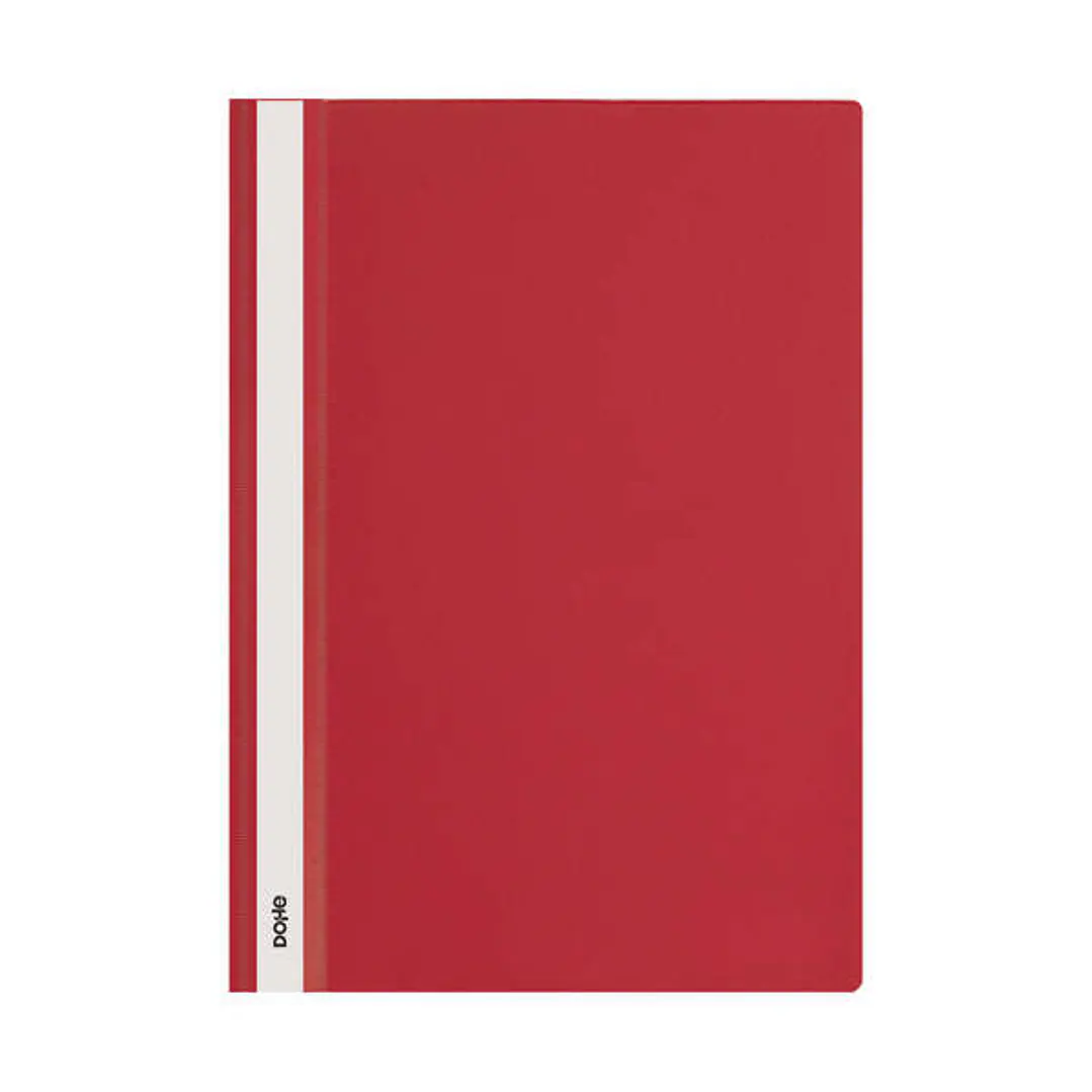 Dohe Dosier con Fastener de Polipropileno - Tamaño A4 - Cubierta Transparente y Trasera Opaca - Ideal para Organizar Documentos 1