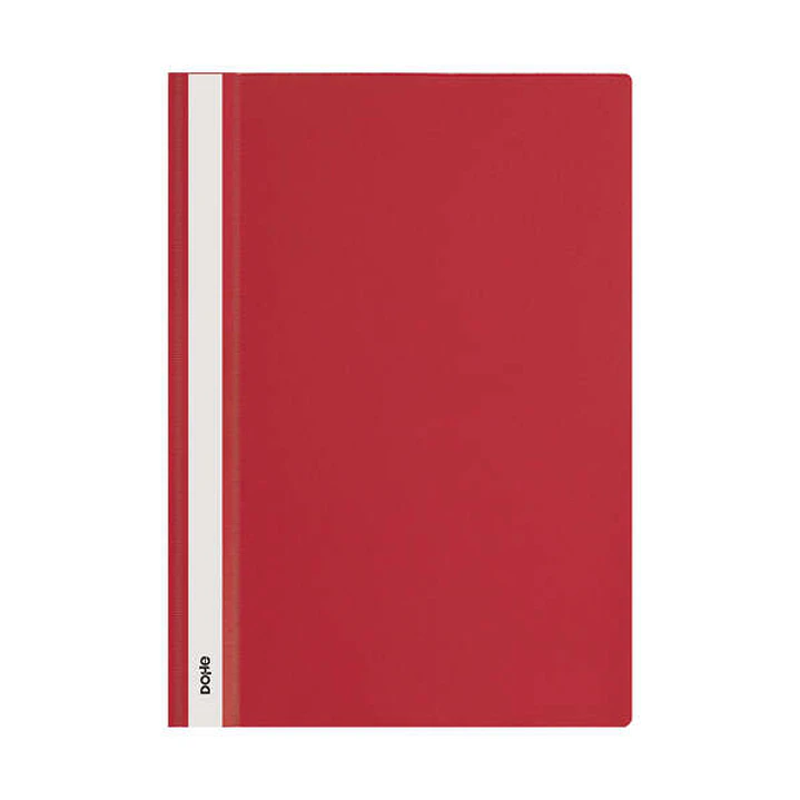 Dohe Dosier con Fastener de Polipropileno - Tamaño A4 - Cubierta Transparente y Trasera Opaca - Ideal para Organizar Documentos 1