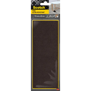 Scotch Almohadillas de Fieltro Adhesivas - Ultra Resistentes - 215x80mm - Paquete de 1 - Color Negro