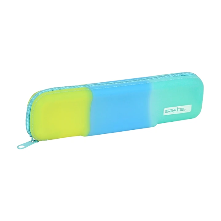 Safta Portatodo - Cremallera - Silicona - Capacidad de 0.25L - 200x20x55mm - Multicolor 1
