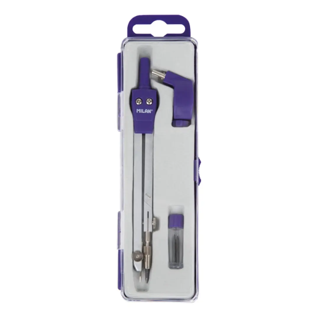 Milan Acid Compas Universal - Incluye Adaptador y Minas de Recambio - Color Azul Marino 1
