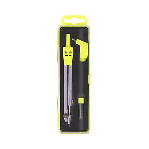 Milan Acid Compas Universal - Incluye Adaptador y Minas de Recambio - Color Amarillo