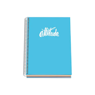 Dohe Serie Pastel Cuaderno con Espiral - Tamaño A5 de 100 Hojas 90gr - Hojas Microperforadas con 2 Taladros - Cuadricula 5mm - Color Azul Pastel
