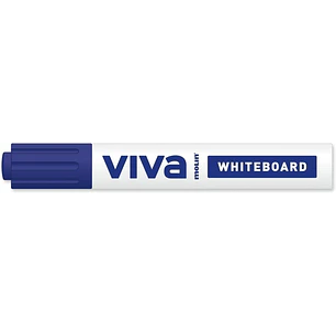 Molin Viva Rotulador para Pizarra Blanca - Punta Redonda de Fibra Sintetica - Trazo 3mm - Tinta con Base de Alcohol - Color Azul
