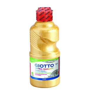 Giotto Extra Quality Metal Tempera - 250ml - Lispa para el Uso - Botella Bio Pet - Color Oro