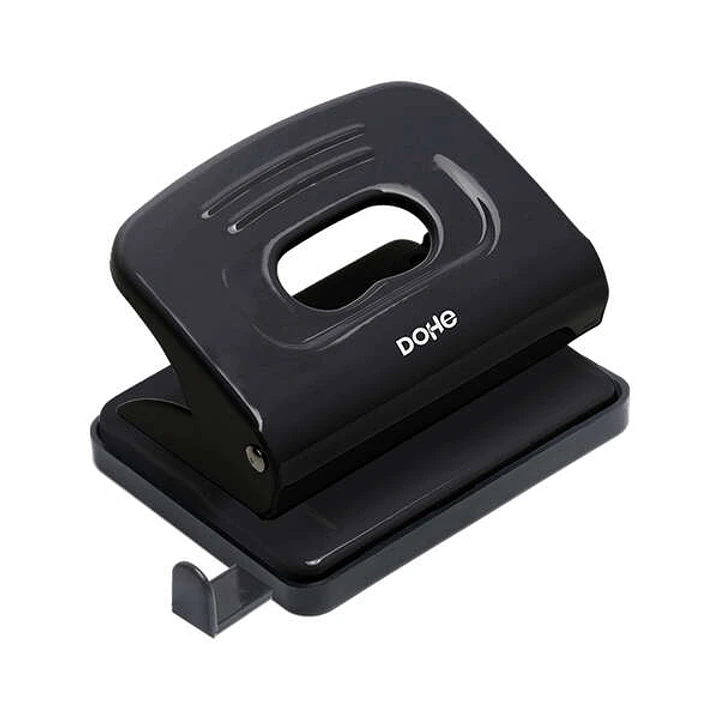 Dohe Taladro Perforador Metalico - Hasta 16 Hojas - Guia y Deposito - Color Negro 1