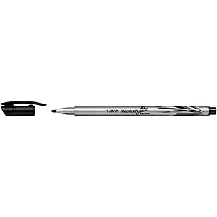 Bic Intensity Medium Rotulador de Punta Media de 0.8mm - Tinta con Base de Agua - Color Negro