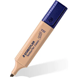 Staedtler Textsurfer Classic 364 Vintage Marcador Fluorescente - Punta Biselada - Trazo entre 1 - 5mm - Tinta con Base de Agua - Color Arena
