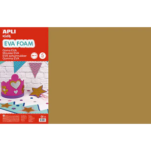 Apli Goma Eva Marron 600x400 - 5 Hojas de Alta Calidad y Facil de Cortar