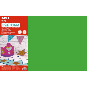 Apli Goma Eva Verde 600x400 - 5 Hojas de Alta Calidad y Facil de Cortar