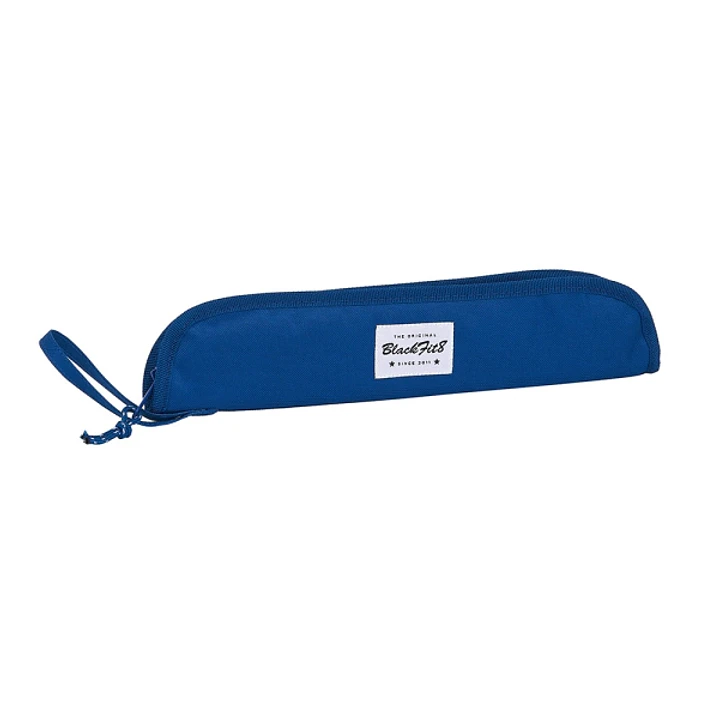 Safta Blackfit8 Oxford Portaflautas - Interior Acolchado - Alojamiento para Varilla - Asa Lateral - Borde Reforzado - 0.6L - 370x20x80mm - Color Azul  1