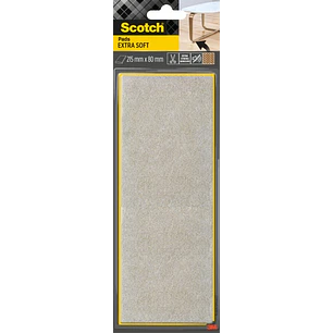 Scotch Almohadilla de Fieltro Adhesiva - Extra Suaves - 215  x 80mm - Color Beige