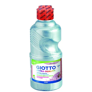 Giotto Extra Quality Pearl Tempera - 250ml - Lispa para el Uso - Botella Bio Pet - Color Cyan
