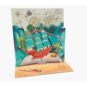 Pictura Tarjeta Felicitacion 3D Pop-Up - Laminas - Purpurina - Relieve - Cortes Laser - 16x16cm - Incluye un Sobre Blanco y Envoltorio en Papel de Cel